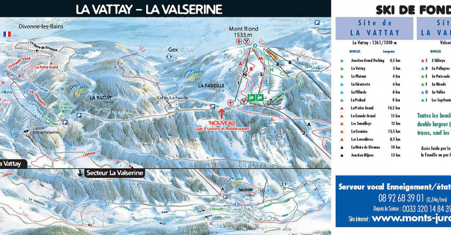 La Vattay Ski maps Our playground